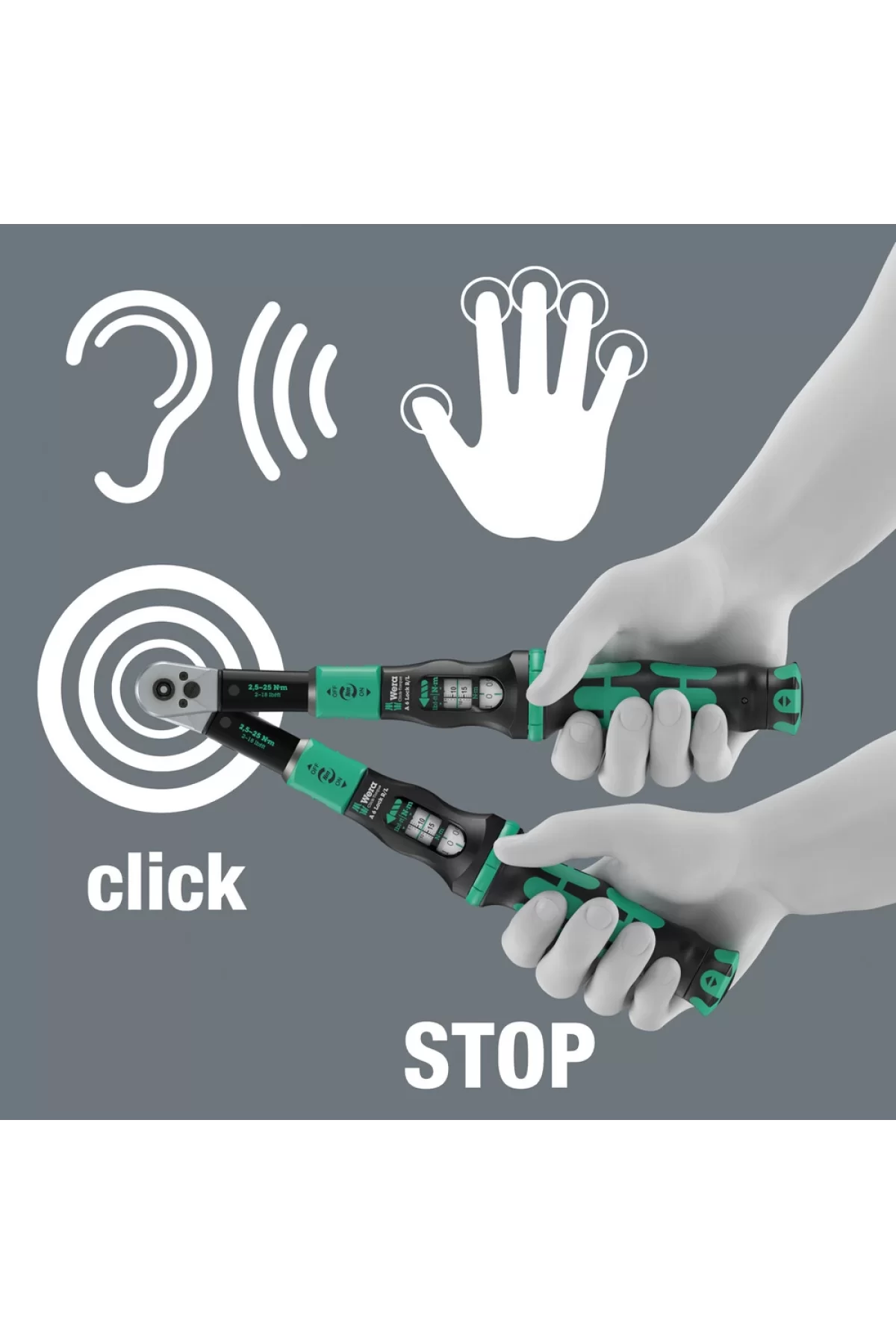 Wera Click-Torque Lock A 6 R/L 05075694001