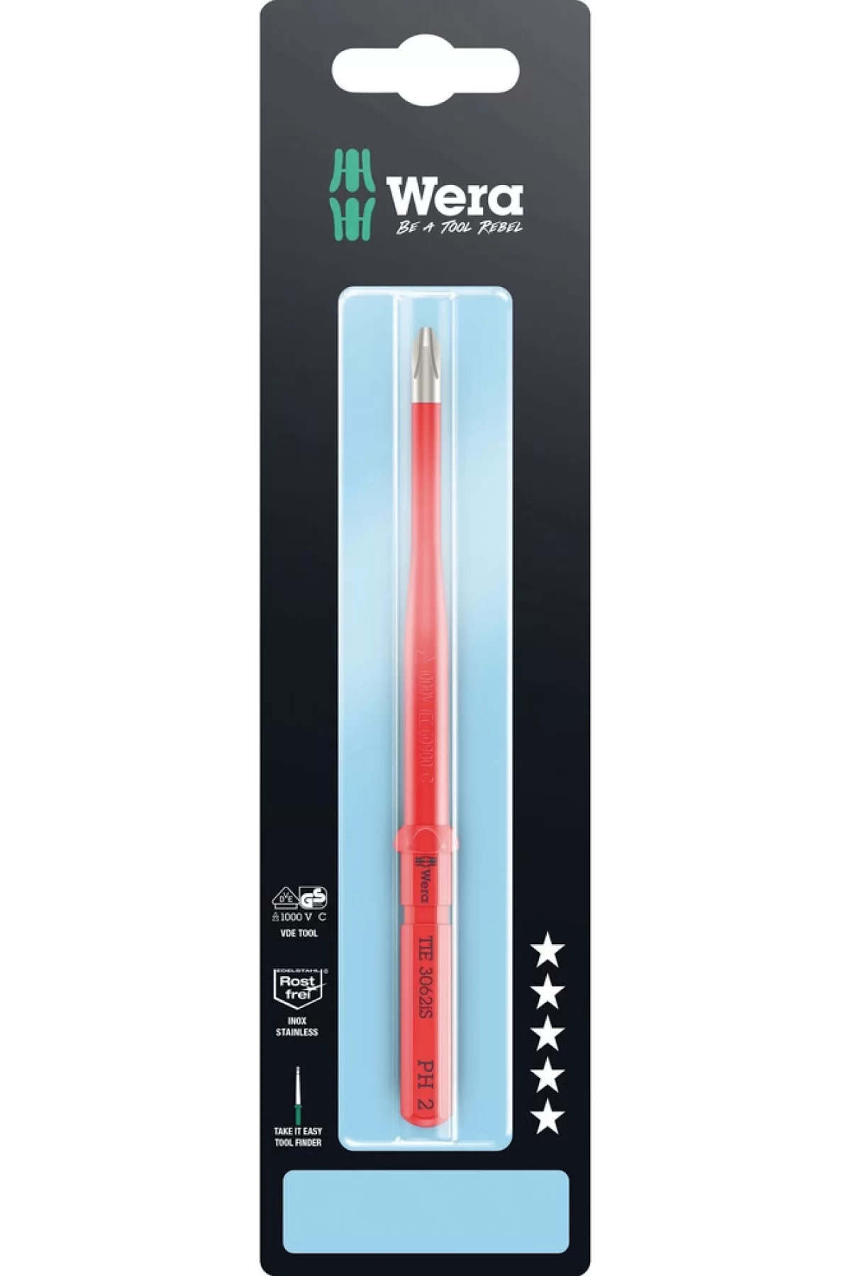 Wera Kraftform Kompakt VDE 3062 iS PH 1 x 157 mm TIE SB