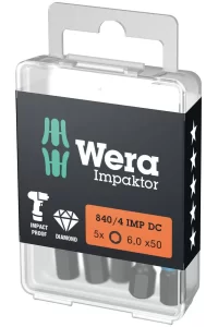 Wera 840/4 Alyan 6x50mm Bits 05057646001