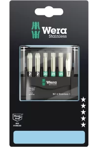 Wera Bit-Check 6 Stainless Paslanmaz Bits Seti 1 SB 05073634001