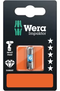 Wera 840/1 Hex-Plus Alyan 6x25mm Bits SB 05073906001