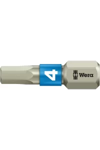 Wera 3840/1 Paslanmaz TS Hex-Plus Alyan 4x25mm Bits 05071074001