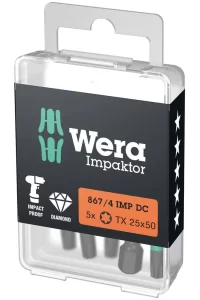 Wera 867/4 impaktor DC Tx 20x50mm Bits 05057664001