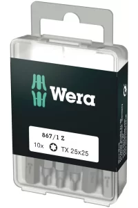 Wera 867/1 Z Tx 25x25mm Bits DIY-Box 05072409001