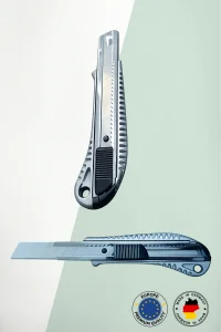 Alveta Endüstriyel Maket Bıçağı Metal Gövdeli Lutz Blades Bıçaklı Profesyonel Dayanıklı Falçata