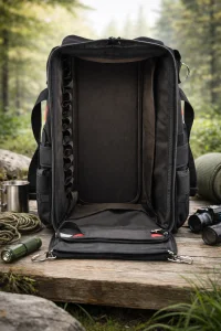 Alveta Outdoor Kamp Sırt Çantası Su Geçirmez Trekking Dağcılık Hiking Dayanıklı Çok Bölmeli Siyah