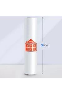 Alveta El Tipi Rulo Streç Film %150 Esneklik 2 Kg 23 Mikron 150 Metre Yırtılmaya Dayanıklı 50 Cm