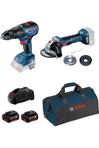 Bosch Akülü Solo Set Gsr 18V-50 Solo + Gws 180 Li Solo 2 x 5.0 Akü + Kanvas Çanta