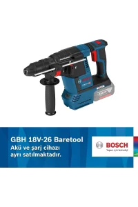 Bosch Professional GBH 18V-26 Akülü Kırıcı / Delici Makinesi Baretool Aküsüz Solo