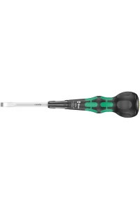 Wera 1834 Kraftform BallGrip/Yumru Saplı Düz Tornavida, 1 x 6 x 100 mm