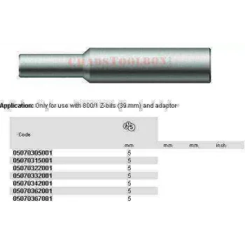 Wera 803 Buluculu 10,5x6,5mm Bits 05070362001