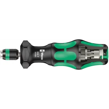 Wera 826 T Kraftform Turbo Bits Tutuculu Tornavida, Rapidaptor Hızlı Uç Değiştirme Mandrenli, 1/4 x 146 mm