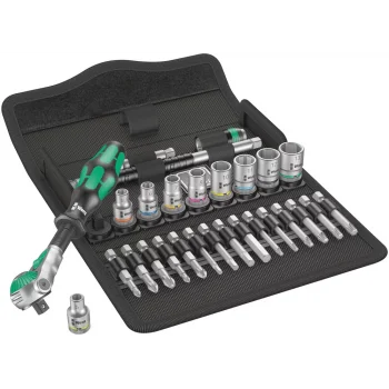 Wera 8100 SA 6 Zyklop Speed Cırcır Seti, 1/4 Sürücülü, metrik