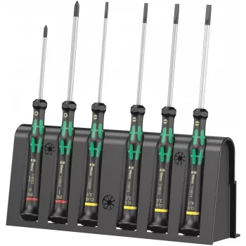 Wera 2035/6 B Elektronikçi Tornavida Seti + Raf