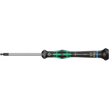 Wera 2052 Elektronikçi Altıgen Topbaş Tornavida, 2.5 x 60 mm