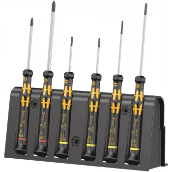 Wera 1578 A/6 ESD Elektronikçi Tornavida Seti + Raf