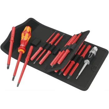 Wera Kraftform Kompakt VDE 60i/65i/67i -16 Lı Çantalı Seti 05003474001