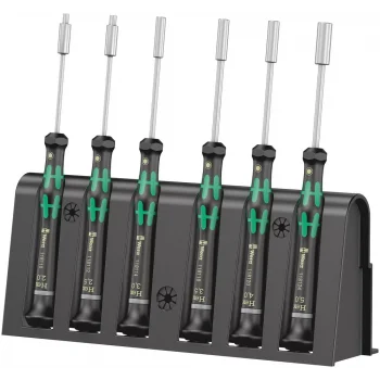 Wera 2069/6 Elektronikçi Tornavida Seti + Raf