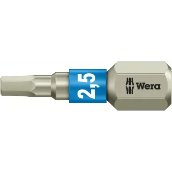 Wera 3840/1 TS Bits, Paslanmaz, 2.5 x 25 mm