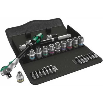 Wera 8100 SC 6 Zyklop Speed Cırcır Seti, 1/2 Sürücülü, metrik