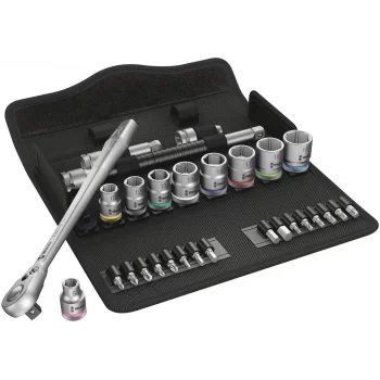 Wera 8100 SB 8 Zyklop Metal Yön Mandallı Cırcır Seti, 3/8 Sürücülü, metrik