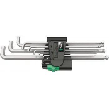 Wera 950/9 Hex-Plus 4 Allen Anahtar Set, metrik, Krom Kaplama