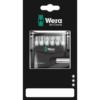 Wera Bit-Check 12 Ahşap 2 SB