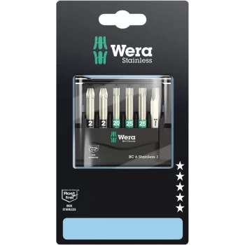 Wera Bit-Check 6 Paslanmaz 1 SB