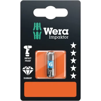 Wera 840/1 IMP DC SB Impaktor Bits, 6 x 25 mm
