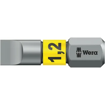 Wera 800/1 BTZ Bits, 1.2 x 6.5 x 25 mm