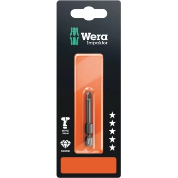 Wera 868/4 IMP DC SB Impaktor Kare Bits, # 3 x 50 mm