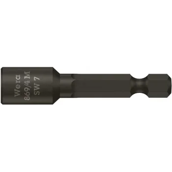 Wera 869/4 M Nutsetter/Bits Bağlantılı Lokma, Mıknatıslı, 7 x 50 mm