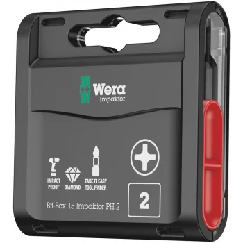 Wera Bits Box 15 Impaktor PH