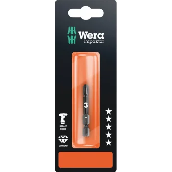 Wera 855/4 IMP DC Impaktor Bits SB, PZ 3 x 50 mm