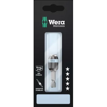 Wera 3888/4/1 K SB Rapidaptor Üniversal Tutucu, Paslanmaz, 1/4 x 50 mm