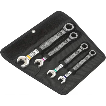 Wera 6000 Joker 4 Emperyal Set 1 Açık Ağız Cırcırlı Kombine Anahtar Seti, inç