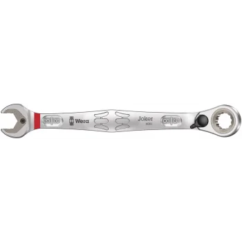 Wera 6001 Joker Switch Açık Ağız Cırcırlı Kombine Anahtar, Yön Mandallı, inç, 3/8 x 159 mm