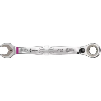 Wera 6001 Joker Switch Açık Ağız Cırcırlı Kombine Anahtar, Yön Mandallı, inç, 9/16 x 187 mm
