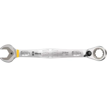 Wera 6001 Joker Switch Açık Ağız Cırcırlı Kombine Anahtar, Yön Mandallı, inç, 3/4 x 246 mm