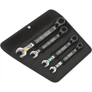 Wera 6001 Joker Switch 4 Emperyal Set 1 Açık Ağız Cırcırlı Kombine Anahtar Seti, inç