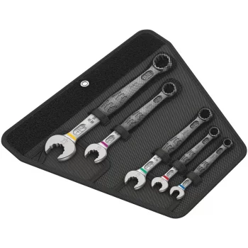 Wera 6003 Joker 5 Emperyal Set 1 Açık Ağız Yıldız Kombine Anahtar Seti, inç