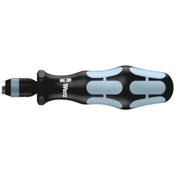 Wera 3816 R Bits Tutuculu Tornavida, Rapidaptor Hızlı Uç Değiştirme Mandrenli, Paslanmaz, 1/4 x 119 mm