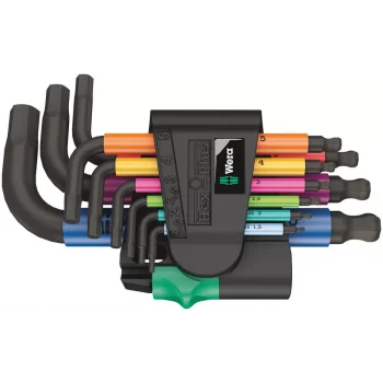 Wera 950/9 Hex-Plus Renkli 2 Allen Anahtar Set, metrik, BlackLaser