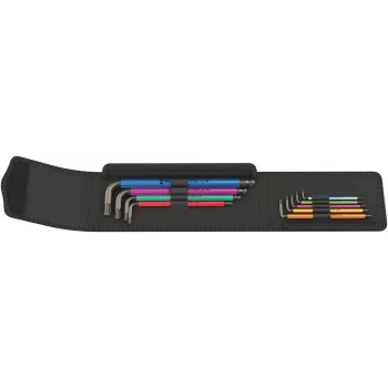 Wera 950/9 Hex-Plus Renkli Emperyal 1 Allen Anahtar Set, inç, BlackLaser