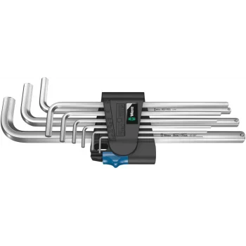 Wera 950/9 L Hex-Plus HF 1 Allen Anahtar Set, metrik, Krom Kaplama, Tutma Fonksiyonlu