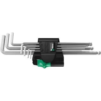 Wera 950/7 Hex-Plus Manyetik 1 Allen Anahtar Set, metrik, Krom Kaplama