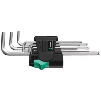 Wera 950/7 Hex-Plus 1 Allen Anahtar Set, metrik, Krom Kaplama