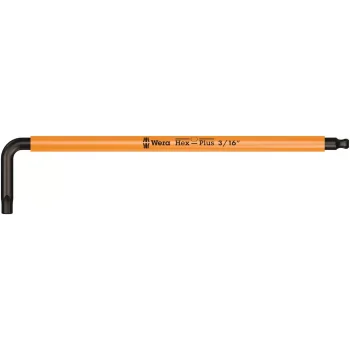 Wera 950 SPKL Renkli Allen Anahtar, inç, BlackLaser, 3/16 x 154 mm