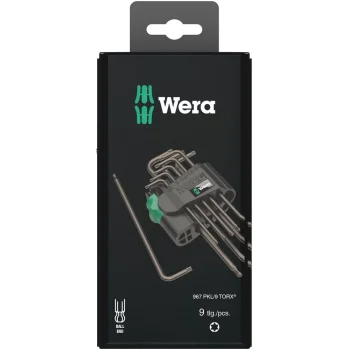 Wera 967/9 TX 1 SB TORX® Allen Anahtar Set, BlackLaser