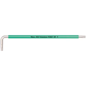 Wera 3967 SXL HF TORX® Renkli Allen Anahtar Tutma Fonksiyonlu, Uzun, Paslanmaz, TX 9 x 101 mm